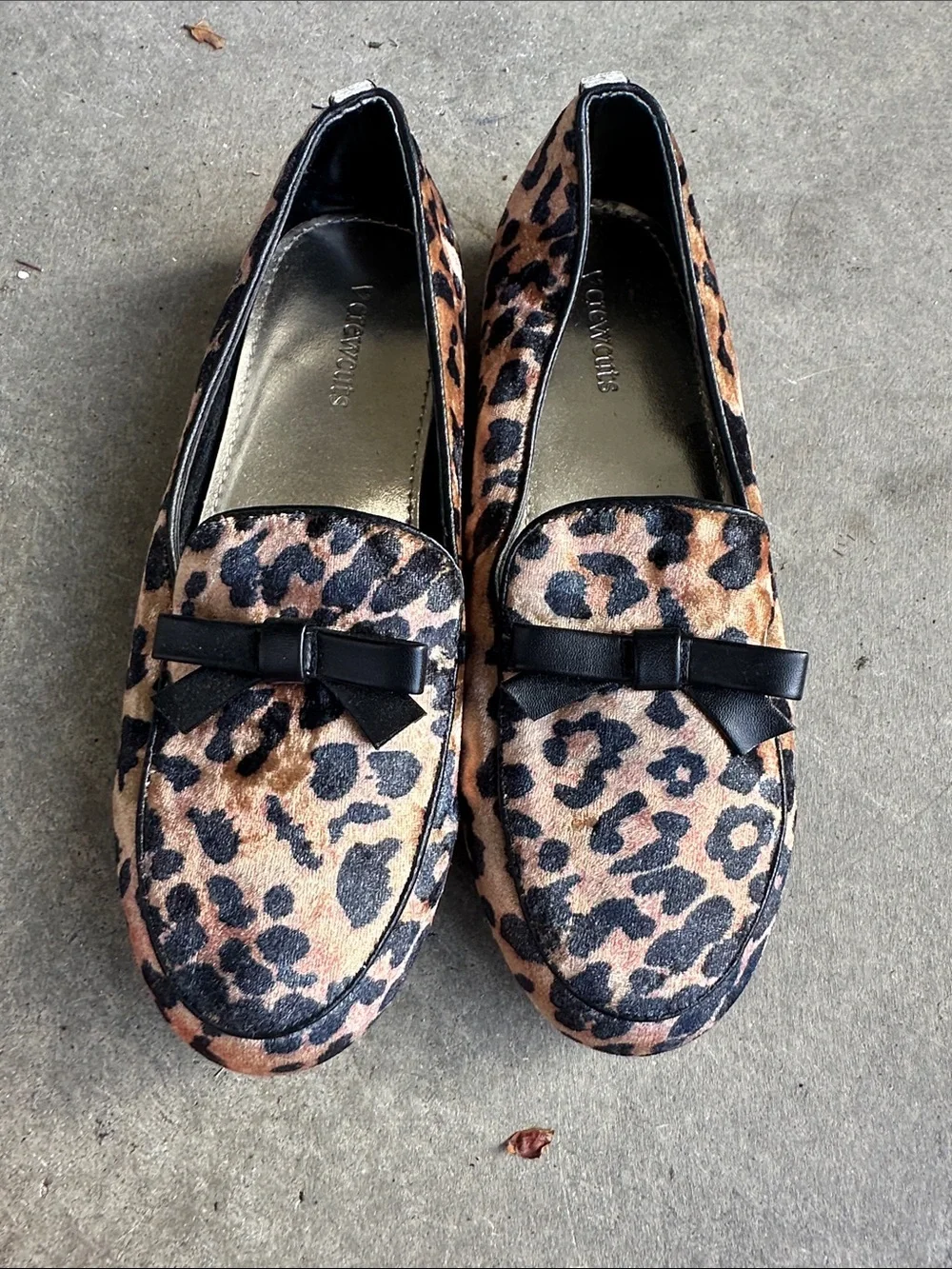 Crewcuts Leopard Print Bow Loafers kids 4